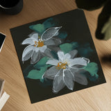 Clematis II by Chris Paschke. Shown as a detailed flat fine art print, highlighting archival giclee quality. Available as an archival giclee rolled canvas, fine art paper, or poster print. SKU 80810a.