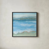 Coastal I by Chris Paschke. Shown in a sleek black glass frame for a contemporary gallery look. Available as an archival giclee rolled canvas, fine art paper, or poster print. SKU 65460a.