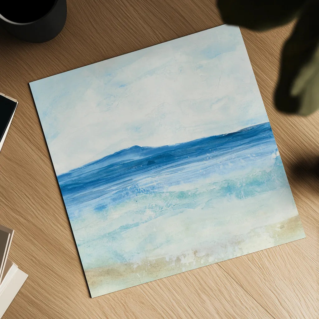 Coastal II by Chris Paschke. Shown as a detailed flat fine art print, highlighting archival giclee quality. Available as an archival giclee rolled canvas, fine art paper, or poster print. SKU 65461a.