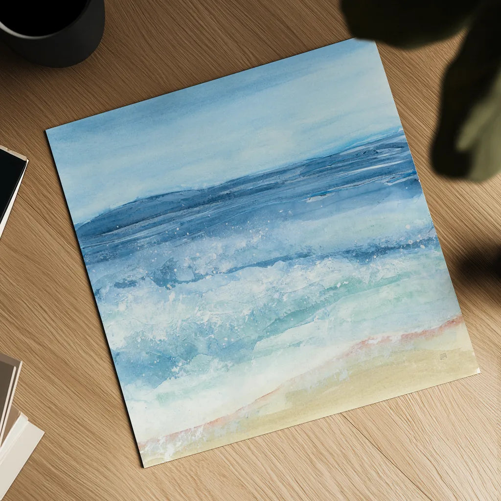 Coastal III by Chris Paschke. Shown as a detailed flat fine art print, highlighting archival giclee quality. Available as an archival giclee rolled canvas, fine art paper, or poster print. SKU 65462a.