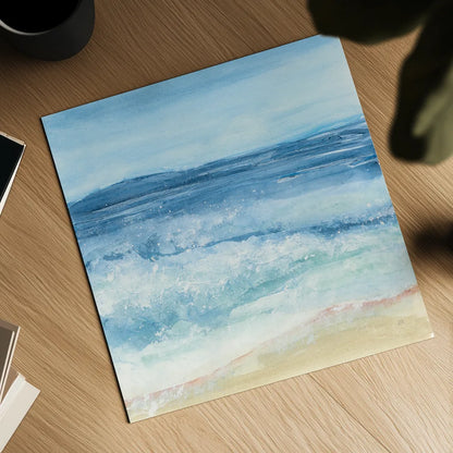 Coastal III by Chris Paschke. Shown as a detailed flat fine art print, highlighting archival giclee quality. Available as an archival giclee rolled canvas, fine art paper, or poster print. SKU 65462a.