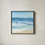 Coastal III by Chris Paschke. Shown in a sleek black glass frame for a contemporary gallery look. Available as an archival giclee rolled canvas, fine art paper, or poster print. SKU 65462a.