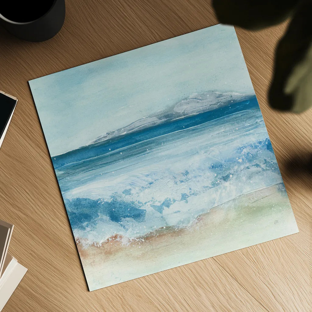 Coastal IV by Chris Paschke. Shown as a detailed flat fine art print, highlighting archival giclee quality. Available as an archival giclee rolled canvas, fine art paper, or poster print. SKU 65463a.