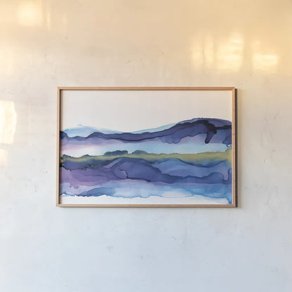 Coastal Ink I by Chris Paschke. shown as a paper print in a natural frame. Available as a archival giclee rolled canvas, fine art paper, or poster print. SKU 65436i.