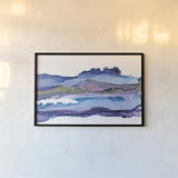 Coastal Ink II by Chris Paschke. shown as a paper print in a black flame. Available as a archival giclee rolled canvas, fine art paper, or poster print. SKU 65437i.