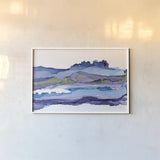Coastal Ink II by Chris Paschke. shown as a paper print in a white frame. Available as a archival giclee rolled canvas, fine art paper, or poster print. SKU 65437i.