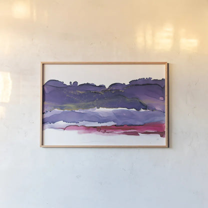 Coastal Ink IV by Chris Paschke. shown as a paper print in a natural frame. Available as a archival giclee rolled canvas, fine art paper, or poster print. SKU 65439i.