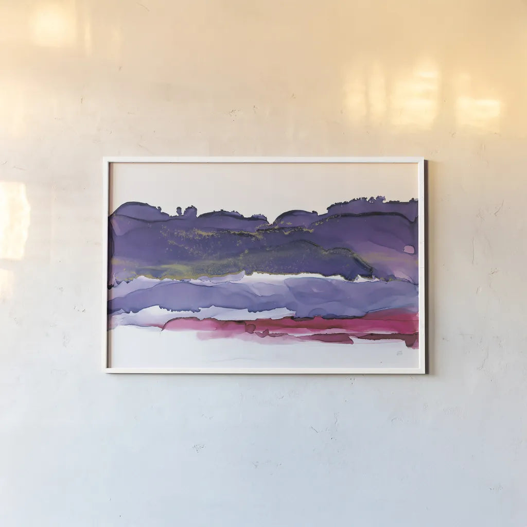 Coastal Ink IV by Chris Paschke. shown as a paper print in a white frame. Available as a archival giclee rolled canvas, fine art paper, or poster print. SKU 65439i.