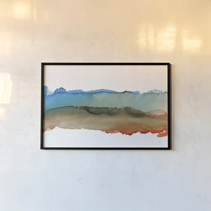 Coastal Ink VIII by Chris Paschke. shown as a paper print in a black flame. Available as a archival giclee rolled canvas, fine art paper, or poster print. SKU 65443i.