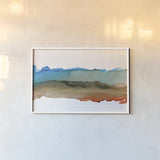 Coastal Ink VIII by Chris Paschke. shown as a paper print in a white frame. Available as a archival giclee rolled canvas, fine art paper, or poster print. SKU 65443i.