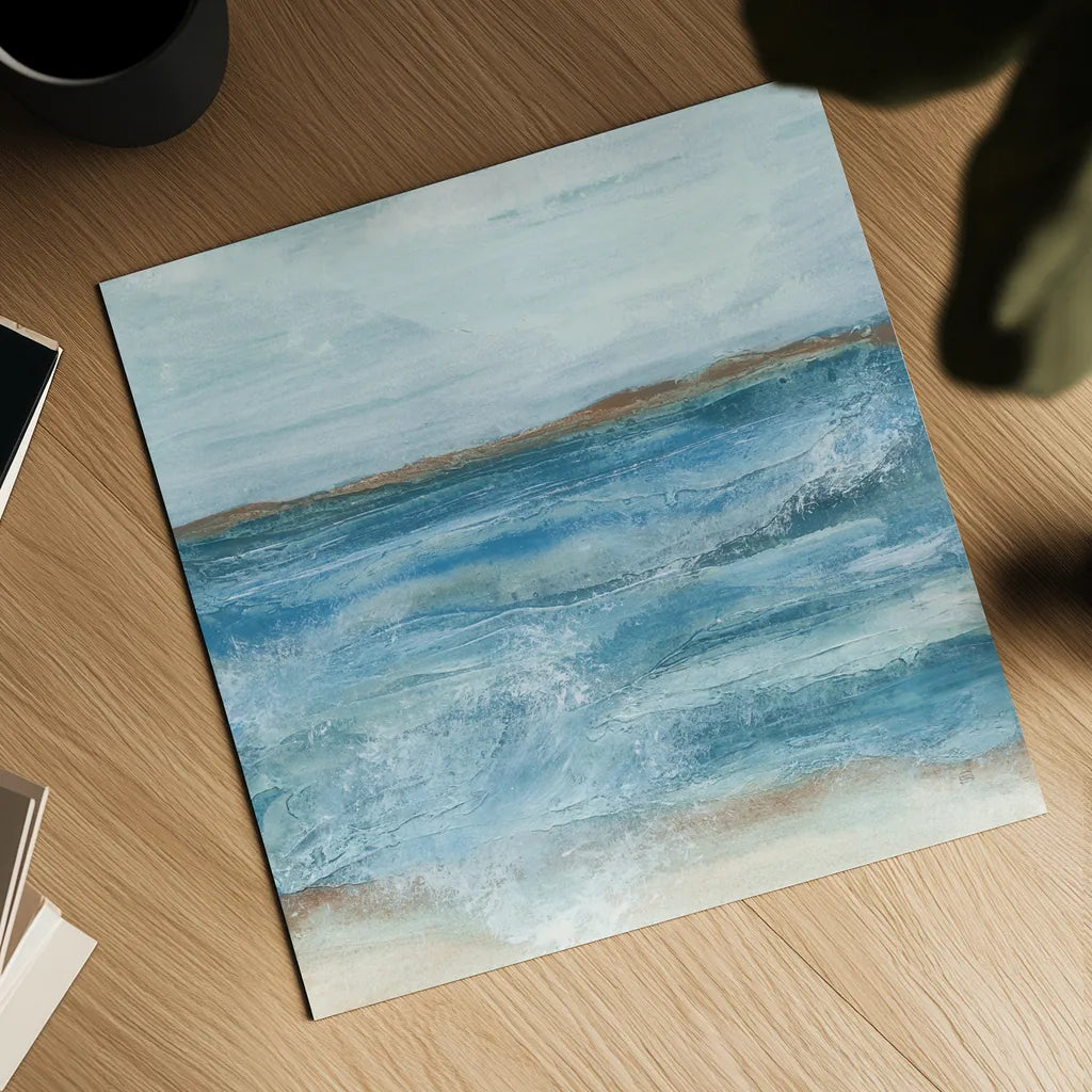 Coastal V by Chris Paschke. Shown as a detailed flat fine art print, highlighting archival giclee quality. Available as an archival giclee rolled canvas, fine art paper, or poster print. SKU 65771a.