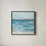 Coastal V by Chris Paschke. Shown in a sleek black glass frame for a contemporary gallery look. Available as an archival giclee rolled canvas, fine art paper, or poster print. SKU 65771a.