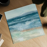 Coastal VI by Chris Paschke. Shown as a detailed flat fine art print, highlighting archival giclee quality. Available as an archival giclee rolled canvas, fine art paper, or poster print. SKU 65772a.