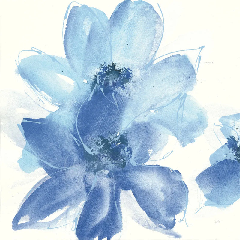 Cobalt Clematis I by Chris Paschke. SKU 33996a. Archival Giclee Fine art print for wall decor.