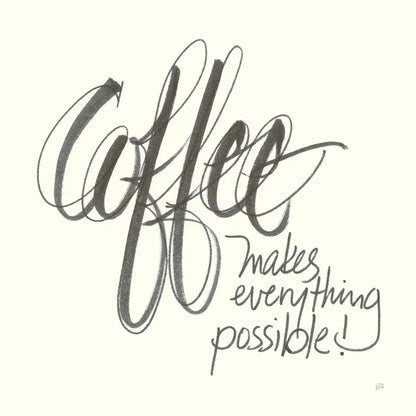 Coffee Sayings IV by Chris Paschke. SKU 48408a. Archival Giclee Fine art print for wall decor.
