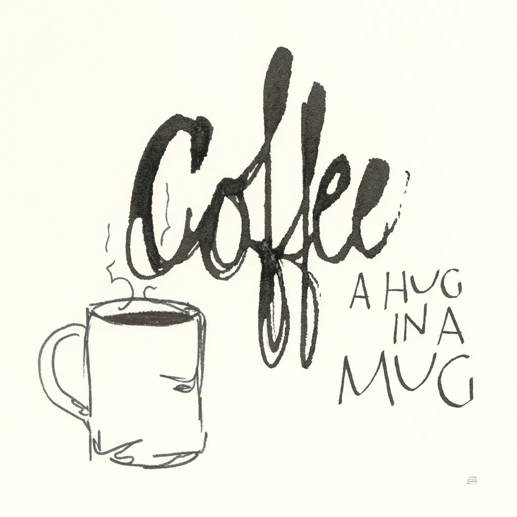 Coffee Sayings V by Chris Paschke. SKU 48409a. Archival Giclee Fine art print for wall decor.