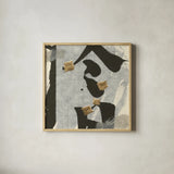 Collage I by Chris Paschke. Shown in a natural wood glass frame for a timeless modern aesthetic. Available as an archival giclee rolled canvas, fine art paper, or poster print. SKU 32512a.