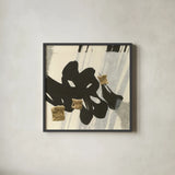 Collage III by Chris Paschke. Shown in a sleek black glass frame for a contemporary gallery look. Available as an archival giclee rolled canvas, fine art paper, or poster print. SKU 32514a.