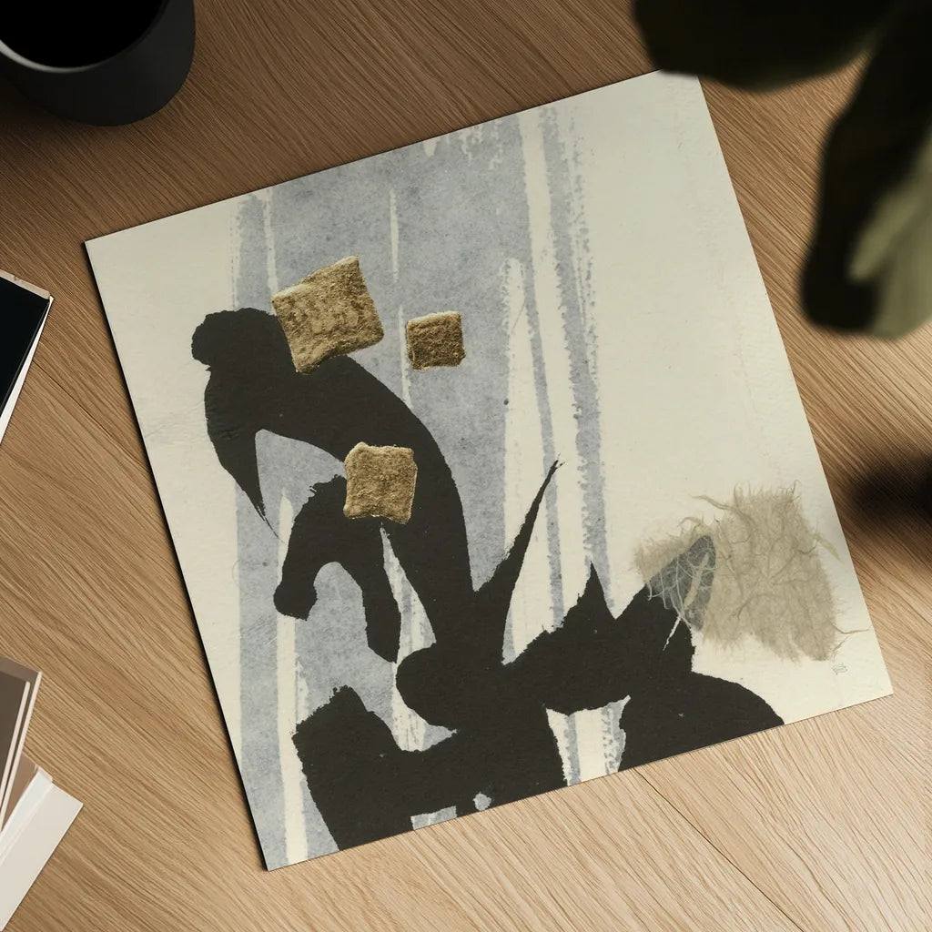 Collage IX by Chris Paschke. Shown as a detailed flat fine art print, highlighting archival giclee quality. Available as an archival giclee rolled canvas, fine art paper, or poster print. SKU 32520a.