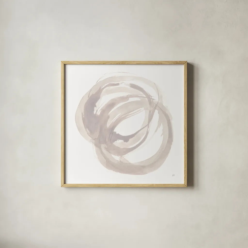 Coming Back I by Chris Paschke. Shown in a natural wood glass frame for a timeless modern aesthetic. Available as an archival giclee rolled canvas, fine art paper, or poster print. SKU 70659a.