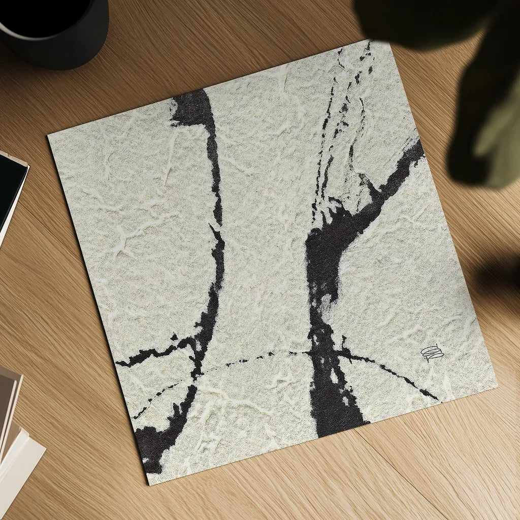 Contemporary Scroll Square I by Chris Paschke. Shown as a detailed flat fine art print, highlighting archival giclee quality. Available as an archival giclee rolled canvas, fine art paper, or poster print. SKU 9420a.