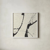 Contemporary Scroll Square I by Chris Paschke. Shown in a crisp white glass frame for a clean and minimalist style. Available as an archival giclee rolled canvas, fine art paper, or poster print. SKU 9420a.