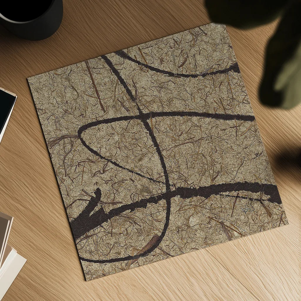 Contemporary Scroll Square III by Chris Paschke. Shown as a detailed flat fine art print, highlighting archival giclee quality. Available as an archival giclee rolled canvas, fine art paper, or poster print. SKU 9422a.