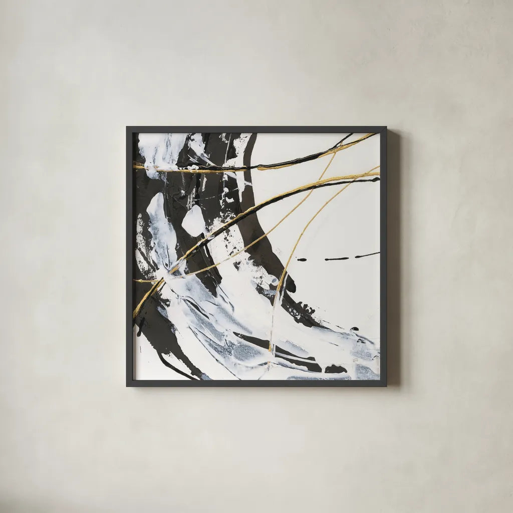 Continuum I by Chris Paschke. Shown in a sleek black glass frame for a contemporary gallery look. Available as an archival giclee rolled canvas, fine art paper, or poster print. SKU 71879a.