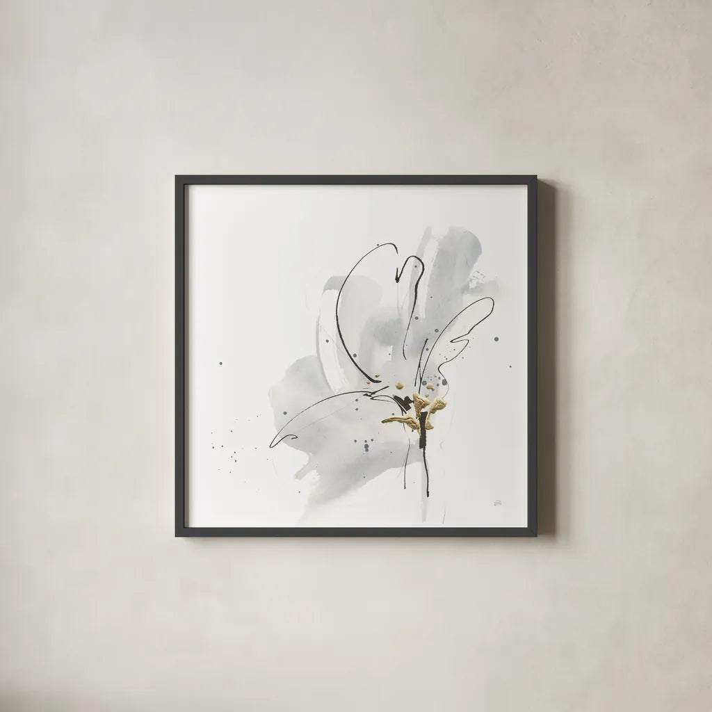 Cool Gray III by Chris Paschke. Shown in a sleek black glass frame for a contemporary gallery look. Available as an archival giclee rolled canvas, fine art paper, or poster print. SKU 67680a.