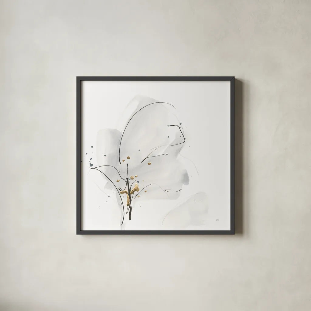 Cool Gray IV by Chris Paschke. Shown in a sleek black glass frame for a contemporary gallery look. Available as an archival giclee rolled canvas, fine art paper, or poster print. SKU 67681a.