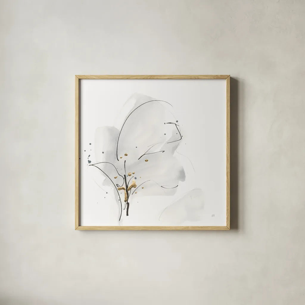 Cool Gray IV by Chris Paschke. Shown in a natural wood glass frame for a timeless modern aesthetic. Available as an archival giclee rolled canvas, fine art paper, or poster print. SKU 67681a.