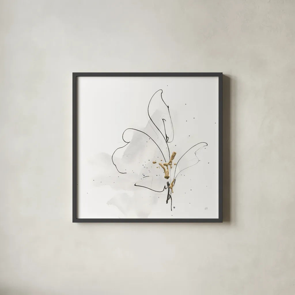 Cool Gray V by Chris Paschke. Shown in a sleek black glass frame for a contemporary gallery look. Available as an archival giclee rolled canvas, fine art paper, or poster print. SKU 67682a.