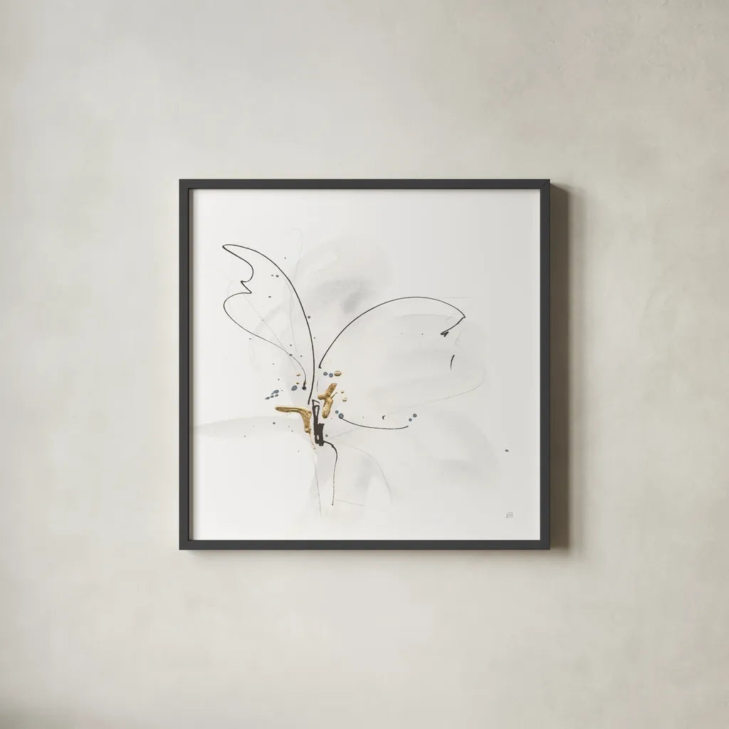 Cool Gray VI by Chris Paschke. Shown in a sleek black glass frame for a contemporary gallery look. Available as an archival giclee rolled canvas, fine art paper, or poster print. SKU 67683a.