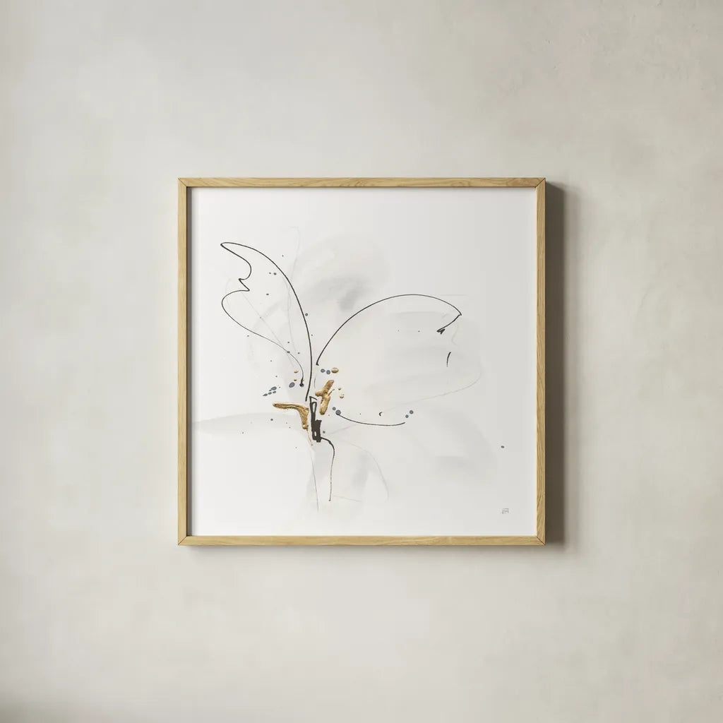 Cool Gray VI by Chris Paschke. Shown in a natural wood glass frame for a timeless modern aesthetic. Available as an archival giclee rolled canvas, fine art paper, or poster print. SKU 67683a.