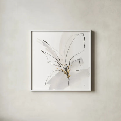 Cool Gray VII by Chris Paschke. Shown in a crisp white glass frame for a clean and minimalist style. Available as an archival giclee rolled canvas, fine art paper, or poster print. SKU 67903a.