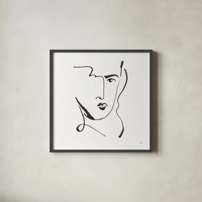 Cool Heads I by Chris Paschke. Shown in a sleek black glass frame for a contemporary gallery look. Available as an archival giclee rolled canvas, fine art paper, or poster print. SKU 98215a.