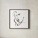 Cool Heads II by Chris Paschke. Shown in a sleek black glass frame for a contemporary gallery look. Available as an archival giclee rolled canvas, fine art paper, or poster print. SKU 98216a.
