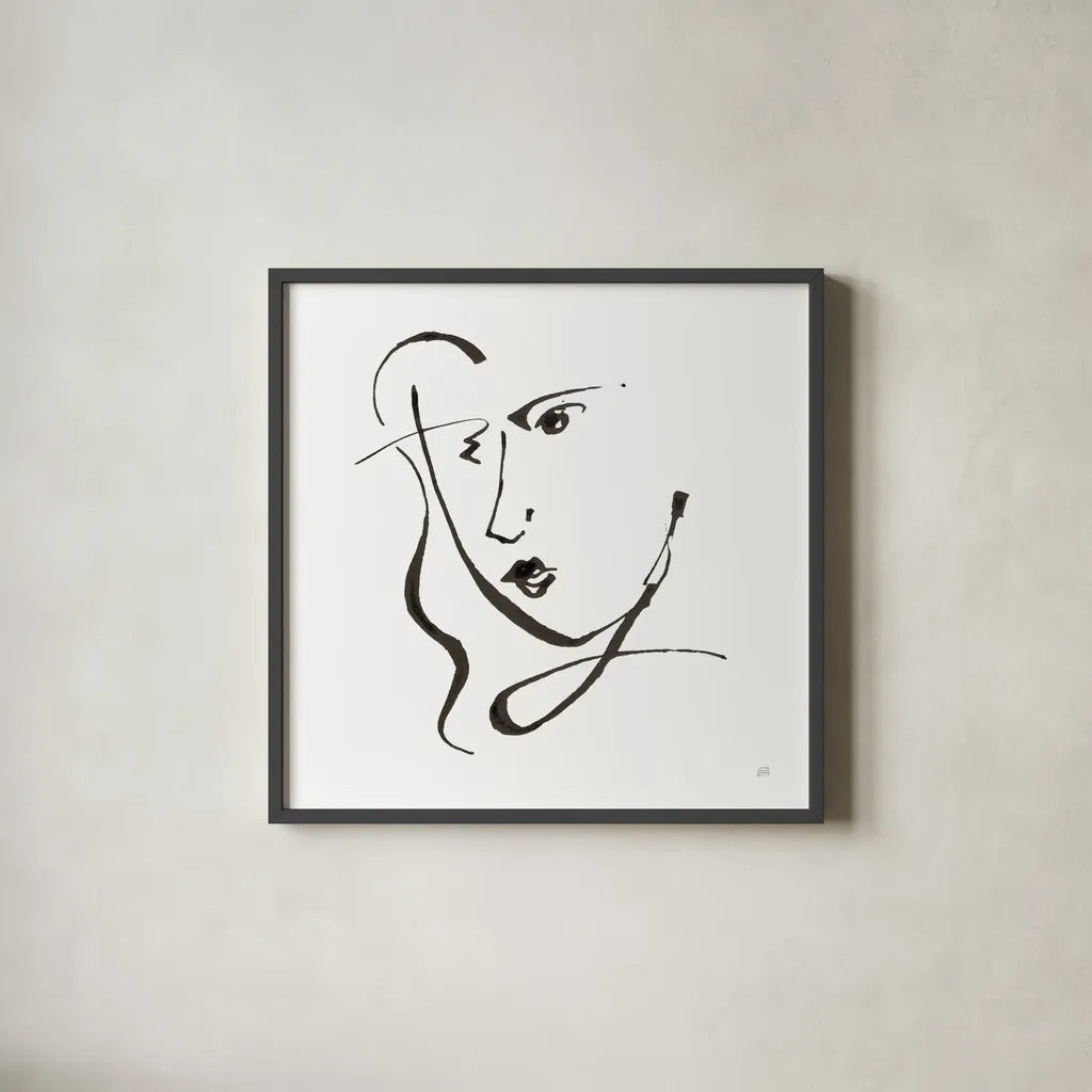 Cool Heads II by Chris Paschke. Shown in a sleek black glass frame for a contemporary gallery look. Available as an archival giclee rolled canvas, fine art paper, or poster print. SKU 98216a.