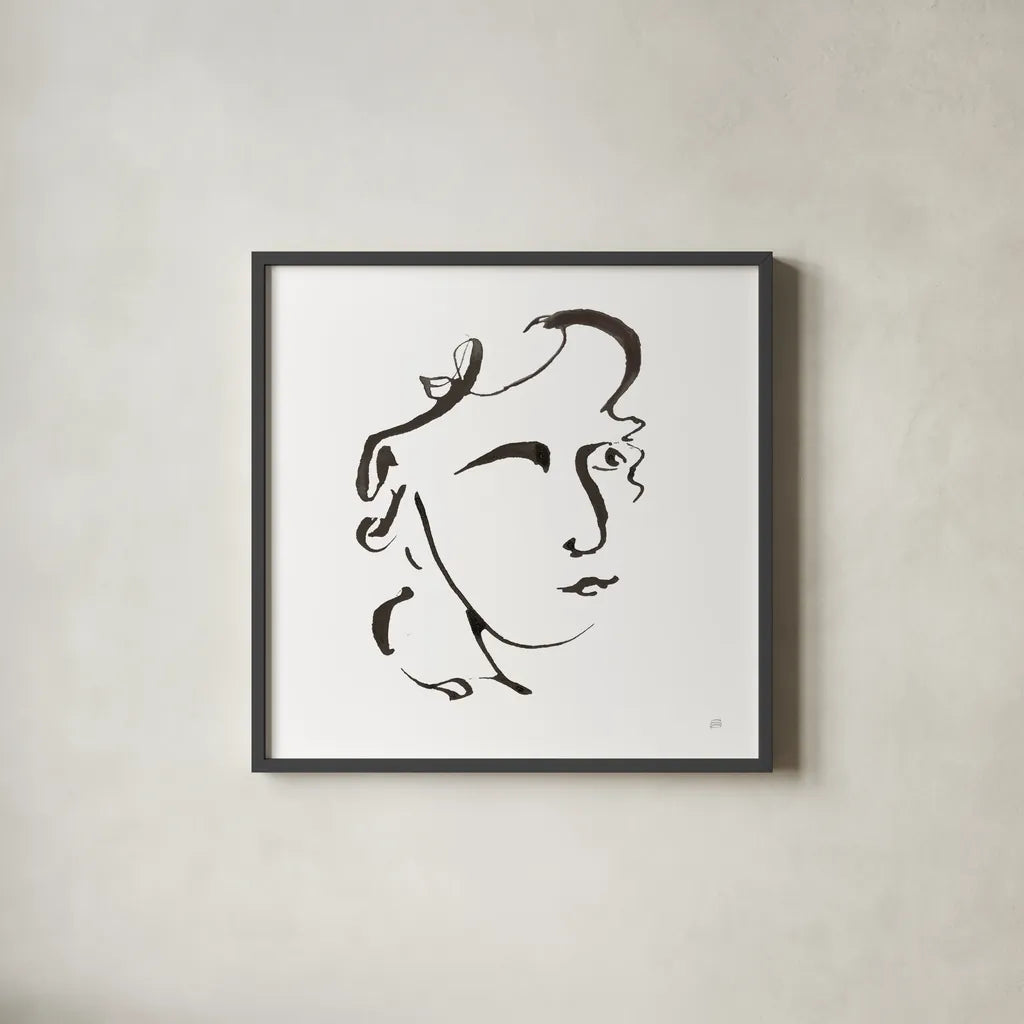 Cool Heads III by Chris Paschke. Shown in a sleek black glass frame for a contemporary gallery look. Available as an archival giclee rolled canvas, fine art paper, or poster print. SKU 98217a.