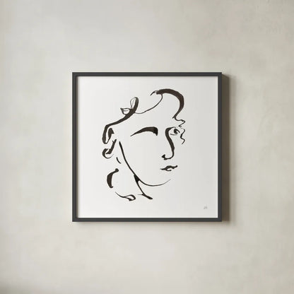 Cool Heads III by Chris Paschke. Shown in a sleek black glass frame for a contemporary gallery look. Available as an archival giclee rolled canvas, fine art paper, or poster print. SKU 98217a.