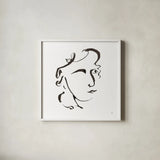 Cool Heads III by Chris Paschke. Shown in a crisp white glass frame for a clean and minimalist style. Available as an archival giclee rolled canvas, fine art paper, or poster print. SKU 98217a.