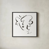 Cool Heads IV by Chris Paschke. Shown in a sleek black glass frame for a contemporary gallery look. Available as an archival giclee rolled canvas, fine art paper, or poster print. SKU 98218a.