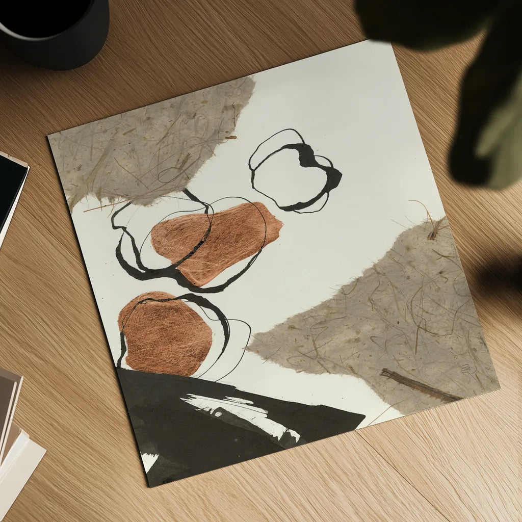 Copper Linked III by Chris Paschke. Shown as a detailed flat fine art print, highlighting archival giclee quality. Available as an archival giclee rolled canvas, fine art paper, or poster print. SKU 67342a.