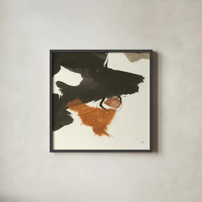 Copper Linked IV by Chris Paschke. Shown in a sleek black glass frame for a contemporary gallery look. Available as an archival giclee rolled canvas, fine art paper, or poster print. SKU 67343a.