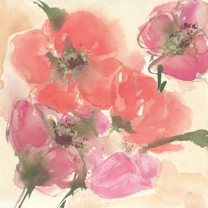 Coral Blooms I Dark Green by Chris Paschke. SKU 51477a. Archival Giclee Fine art print for wall decor.