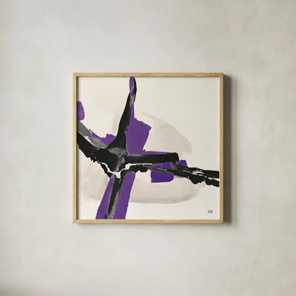 Creamy Amethyst I by Chris Paschke. Shown in a natural wood glass frame for a timeless modern aesthetic. Available as an archival giclee rolled canvas, fine art paper, or poster print. SKU 32037a.