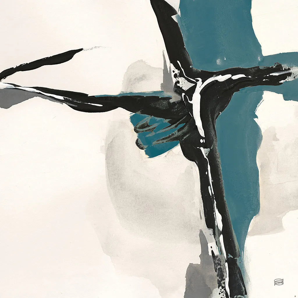 Creamy Cerulean II by Chris Paschke. SKU 32036a. Archival Giclee Fine art print for wall decor.