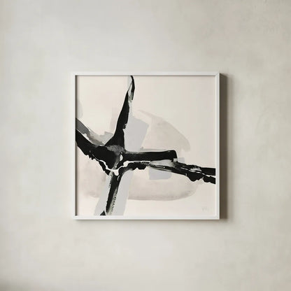 Creamy Neutral I by Chris Paschke. Shown in a crisp white glass frame for a clean and minimalist style. Available as an archival giclee rolled canvas, fine art paper, or poster print. SKU 27922a.