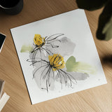 Crosby Cone Flower III by Chris Paschke. Shown as a detailed flat fine art print, highlighting archival giclee quality. Available as an archival giclee rolled canvas, fine art paper, or poster print. SKU 88088a.