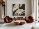 Crosby IV by Chris Paschke. Shown as extra-large giant wall art in a modern living room. Available as an archival giclee rolled canvas, fine art paper, or poster print. SKU 83772a.